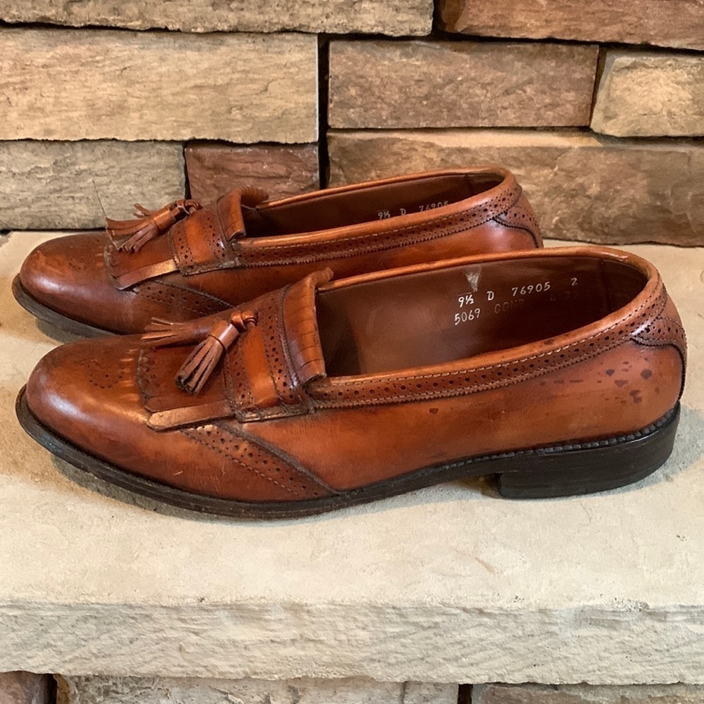 Allen Edmonds size 9.5 Bridgeton brown leather loafers